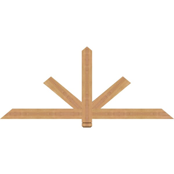Ekena Millwork Kennewick Timber Gable Bracket, Western Red Cedar, 60"W x 25"H x 1 1/2"D x 3 1/2"F, 10/12 Pitch GBW060X25X0204KEN00SWR - main